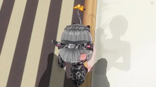 3D HENTAI Neko girl sucks your cock POV