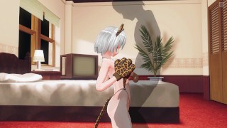 3D HENTAI Neko girl titjob your cock