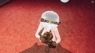3D HENTAI Neko girl strokes your dick with her paws