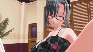 3D HENTAI YURI Neko lesbians try a new vibrator