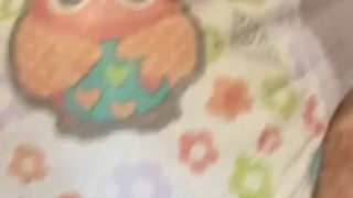 Abdl diaper boy soaking his goodnights again 