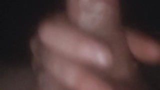 Late night lube up big cock 