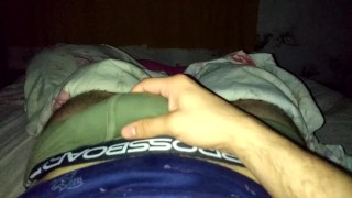 Tocando mi polla 