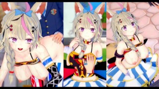 [Hentai Game Koikatsu! ]Have sex with Big tits Vtuber Omaru Polka.3DCG Erotic Anime Video.