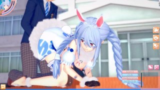 【エロゲーコイカツ！】VTuber 兎田ぺこら3DCG巨乳アニメ動画(バーチャルYoutuber)[Hentai Game Koikatsu! Usada Pekora(Anime 3DCG Vide