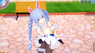 【エロゲーコイカツ！】VTuber 兎田ぺこら3DCG巨乳アニメ動画(バーチャルYoutuber)[Hentai Game Koikatsu! Usada Pekora(Anime 3DCG Vide