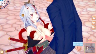 【エロゲーコイカツ！】VTuber 百鬼あやめ3DCG巨乳アニメ動画(バーチャルYoutuber)[Hentai Game Koikatsu! Nakiri Ayame(Anime 3DCG Vide