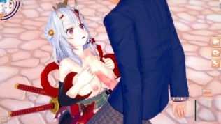 sexy video play hd 【エロゲーコイカツ！】VTuber 百鬼あやめ3DCG巨乳アニメ動画(バーチャルYoutuber)[Hentai Game Koikatsu! Nakiri Ayame(Anime 3DCG Vide