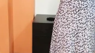 Model clothes and lingerie for my friend before fucking