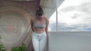 POV: Pee Desperation in jeans! Girlfriend pees her jeans for you!
