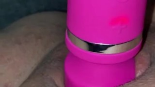 Watch me use my pink vibrator 