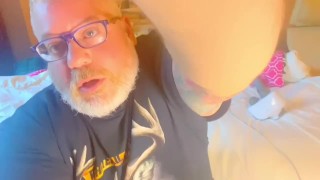 Big fat country daddy special Cracker Barrel Sausage huge cumshot 