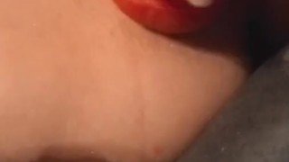 Girl Fucking Pretty Pink Pussy with Vibrator