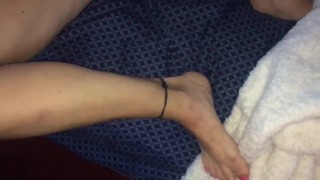 Hot Italian Milf getting off on new wireless toy part 1