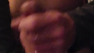 Jerking my cock off intill I cum with a dido in my ass
