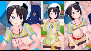 【エロゲーコイカツ！】VTuber 大空スバル3DCG巨乳アニメ動画(バーチャルYoutuber)[Hentai Game Koikatsu! Oozora Subaru (Anime 3DCG