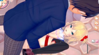 【エロゲーコイカツ！】VTuber 赤井はあと3DCG巨乳アニメ動画(バーチャルYoutuber)[Hentai Game Koikatsu! Akai Haato(Anime 3DCG Video)