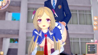 【エロゲーコイカツ！】VTuber アキ・ローゼンタール3DCG巨乳アニメ動画(バーチャルYoutuber)[Hentai Game Koikatsu! Aki Rosenthal(Anime 3D