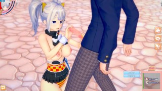 【エロゲーコイカツ！】VTuber 輝夜月3DCG巨乳アニメ動画(バーチャルYoutuber)[Hentai Game Koikatsu! Kaguya Luna(Anime 3DCG Video)]