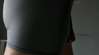 Sexy Bubble Butt Femboy in Spandex Underwear Panties