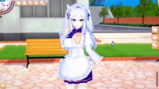 【エロゲーコイカツ！】VTuber 白雪みしろ3DCG巨乳アニメ動画(バーチャルYoutuber)[Hentai Game Koikatsu! Shirayuki Mishiro (Anime 3DC