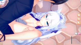【エロゲーコイカツ！】VTuber 白雪みしろ3DCG巨乳アニメ動画(バーチャルYoutuber)[Hentai Game Koikatsu! Shirayuki Mishiro (Anime 3DC