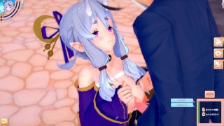 【エロゲーコイカツ！】VTuber 竜胆尊3DCG巨乳アニメ動画(バーチャルYoutuber)[Hentai Game Koikatsu! Rindo Mikoto(Anime 3DCG Video)