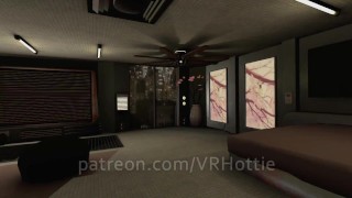 Hot Ass Cyberpunk Elf In Jacket Only Undress Ride Apartment Chair POV Fuck Lap Dance