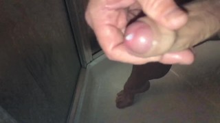 Close Up Slow Motion Jerking Off My Uncut Cock in the Shower, Slow Motion Cumshot 240FPS