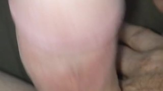 Stroking my hard dick 