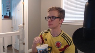 Stepbrother Eats Greek Yogurt and Plays With Hot Planetary Gear (Anal)