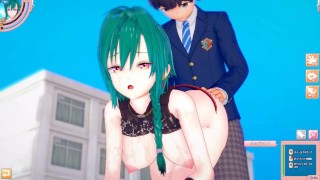 【エロゲーコイカツ！】VTuber 緑仙(リューシェン)3DCG巨乳アニメ動画(バーチャルYoutuber)[Hentai Game Koikatsu! Ryushen (Anime 3DCG