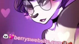 🖤Femboy Furry Hard Moaning Audio & Mouth Sounds🐼🍓 | @berryguild
