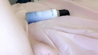 Fucking myself with my thick dildo