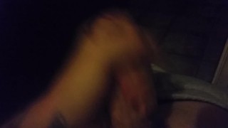 Big white dick wanked hard
