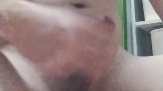 Close up of my cock, cum at the end