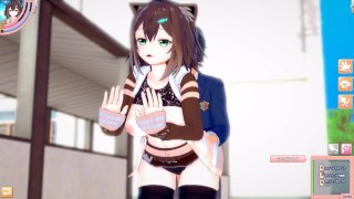 【エロゲーコイカツ！】VTuber 文野環3DCG巨乳アニメ動画(バーチャルYoutuber)Hentai Game Koikatsu! Fumino Tamaki (Anime3D