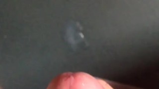 Huge cumshot after one week without sex (11 squirts of cum)