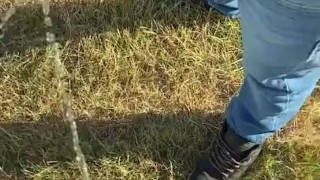 Public sword fight
