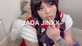 Sailor Mars lifts her skirt *play* Loud orgasm