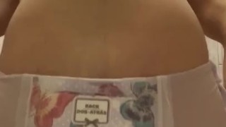 Riding a dildo In girls goodnights 
