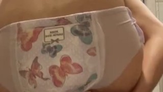 Riding a dildo In girls goodnights 