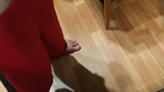 Young gay man's powerful bolt