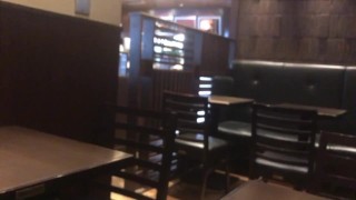 【ネチネチ音】カフェで露出オナニー