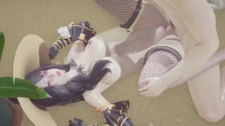Beautiful White Witch - 3D Hentai - (Uncensored)
