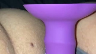 Big purple dildo felt so good! 