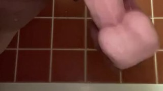 fat male solo is dildo pistoning hard