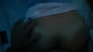 Fuck inside a tent (trying to be quiet)