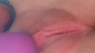 Vibrating my Pussy to Climax this Morning