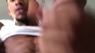 Snapchat: Bigpimpindonn | Hot Guy Jacking Off His Thick Black Cock & Moans Sexy As Fuck!